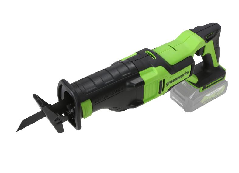 Аккумуляторная сабельная пила Greenworks GD24RS: в хозяйстве пригодится?